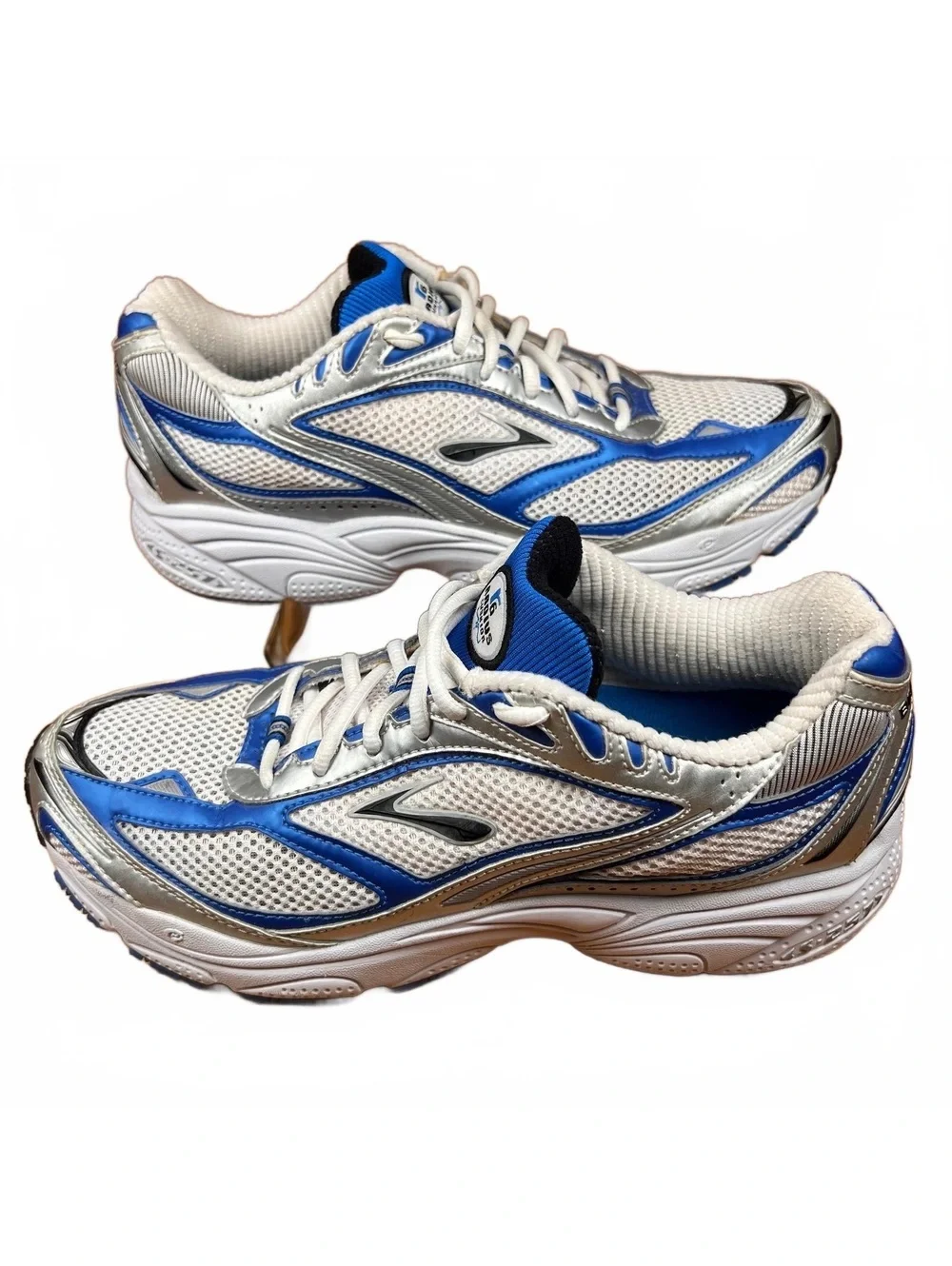 Brooks Radius Cushion Running Shoes - Men's Size 9.5 D White and Blue